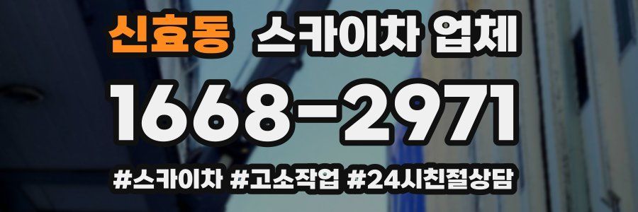신효동 스카이차 업체