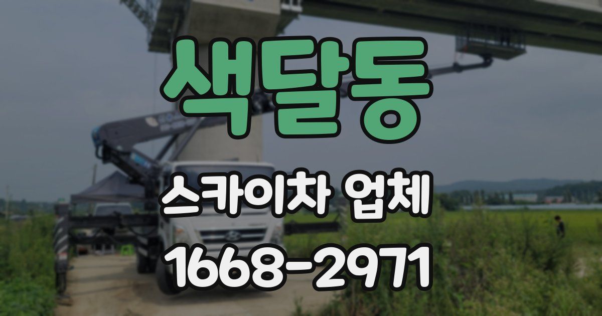 색달동 스카이차 업체
