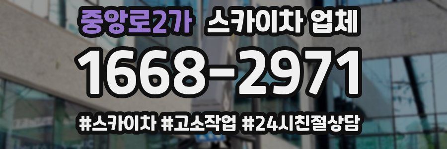 중앙로2가 스카이차 업체