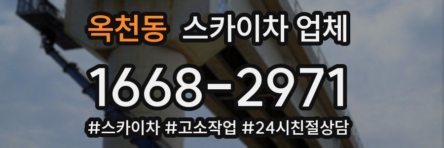 옥천동 스카이차 업체