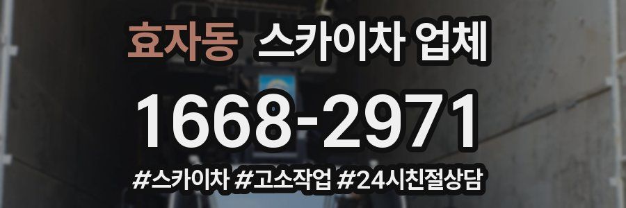 효자동 스카이차 업체