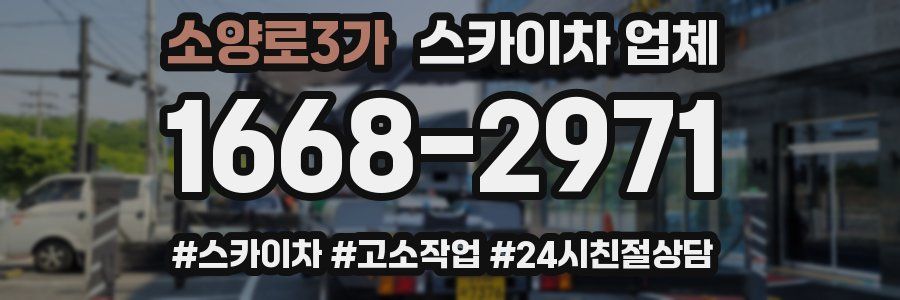 소양로3가 스카이차 업체