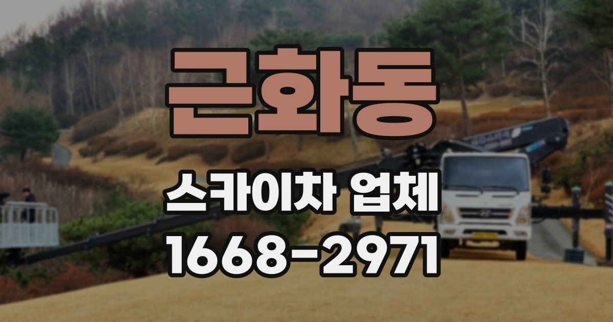 근화동 스카이차 업체
