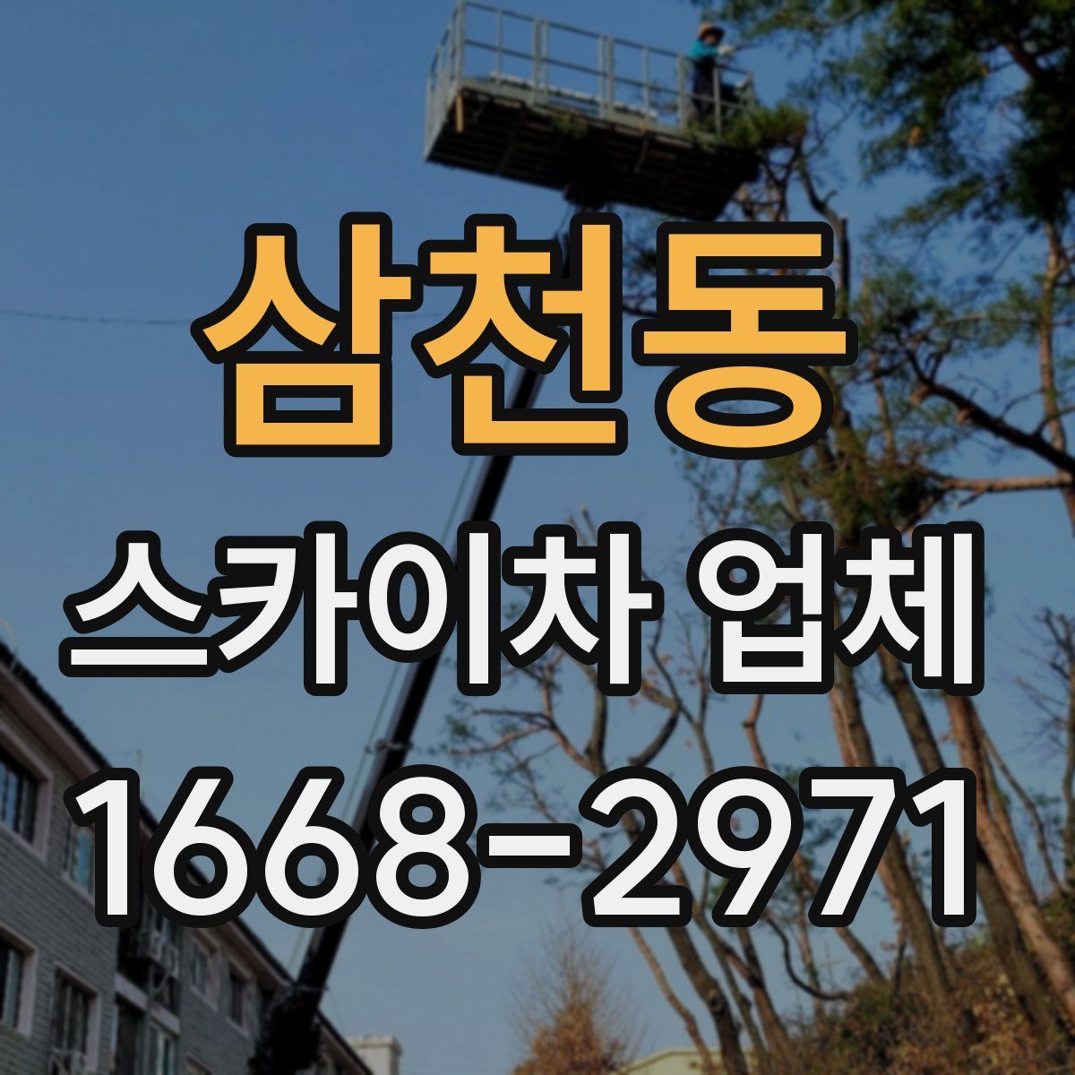 삼천동 스카이차 업체