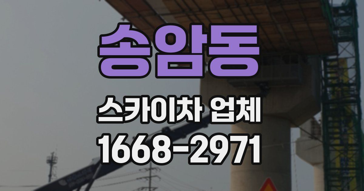 송암동 스카이차 업체