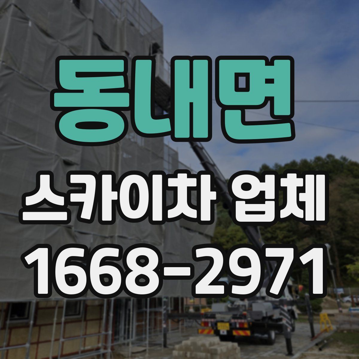 동내면 스카이차 업체