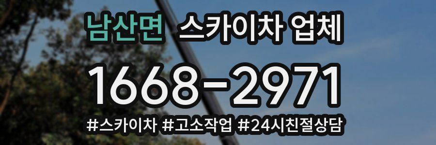 남산면 스카이차 업체