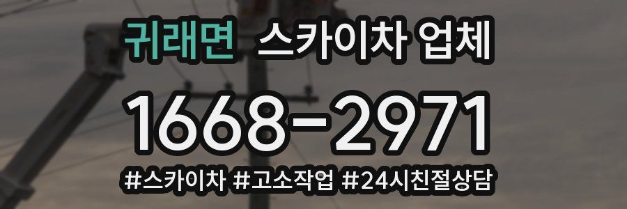 귀래면 스카이차 업체
