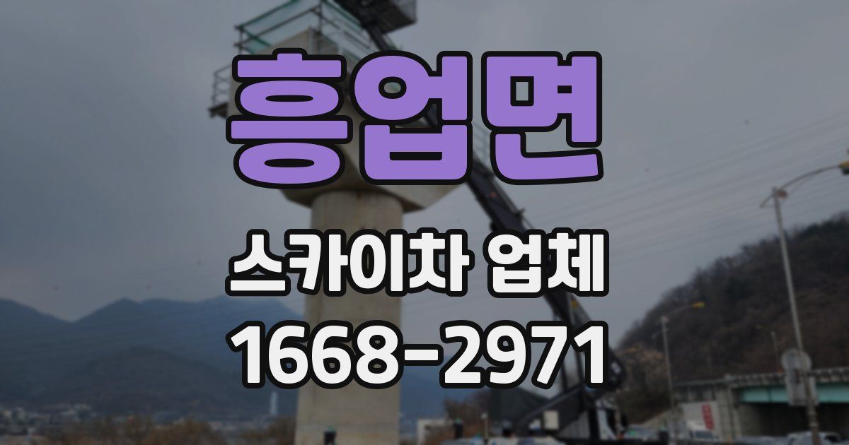 흥업면 스카이차 업체