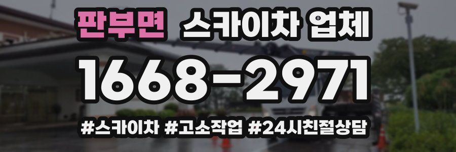 판부면 스카이차 업체