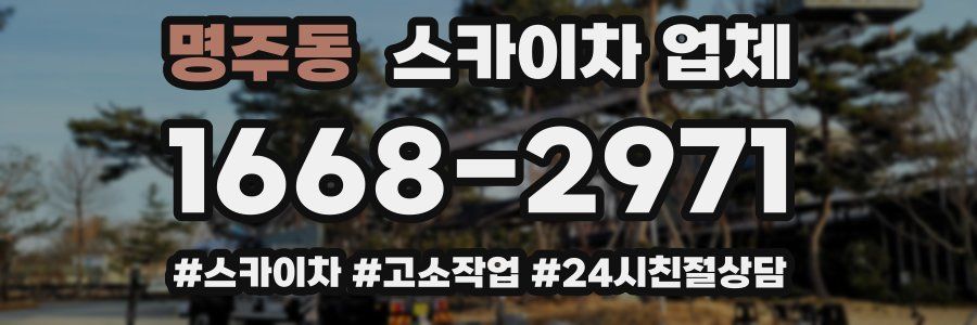 명주동 스카이차 업체