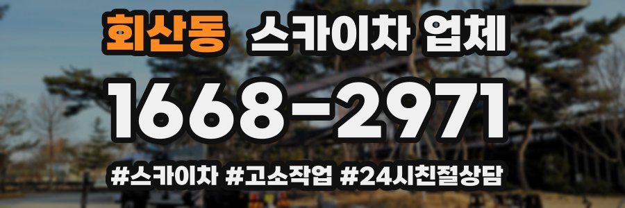 회산동 스카이차 업체