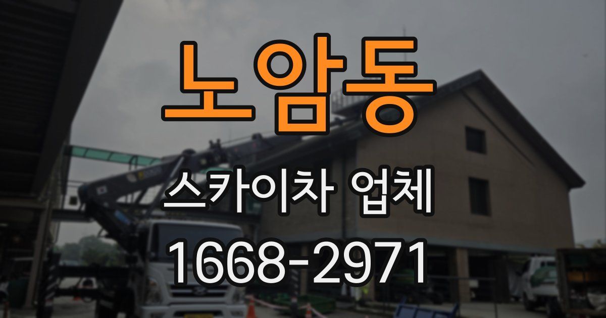 노암동 스카이차 업체