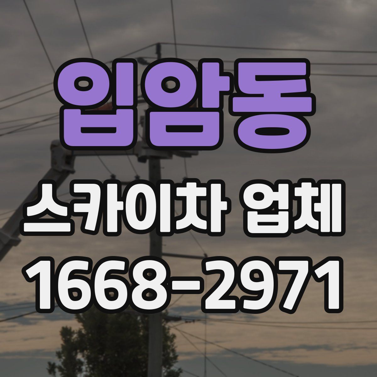 입암동 스카이차 업체