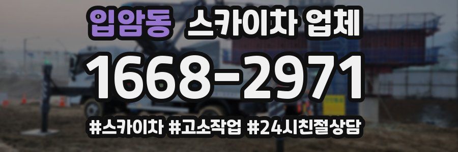 입암동 스카이차 업체