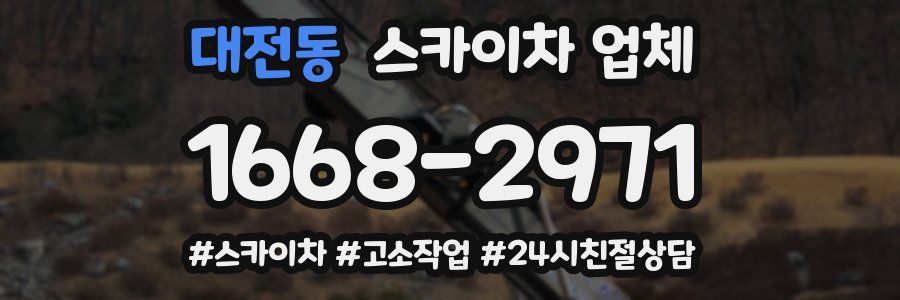 대전동 스카이차 업체