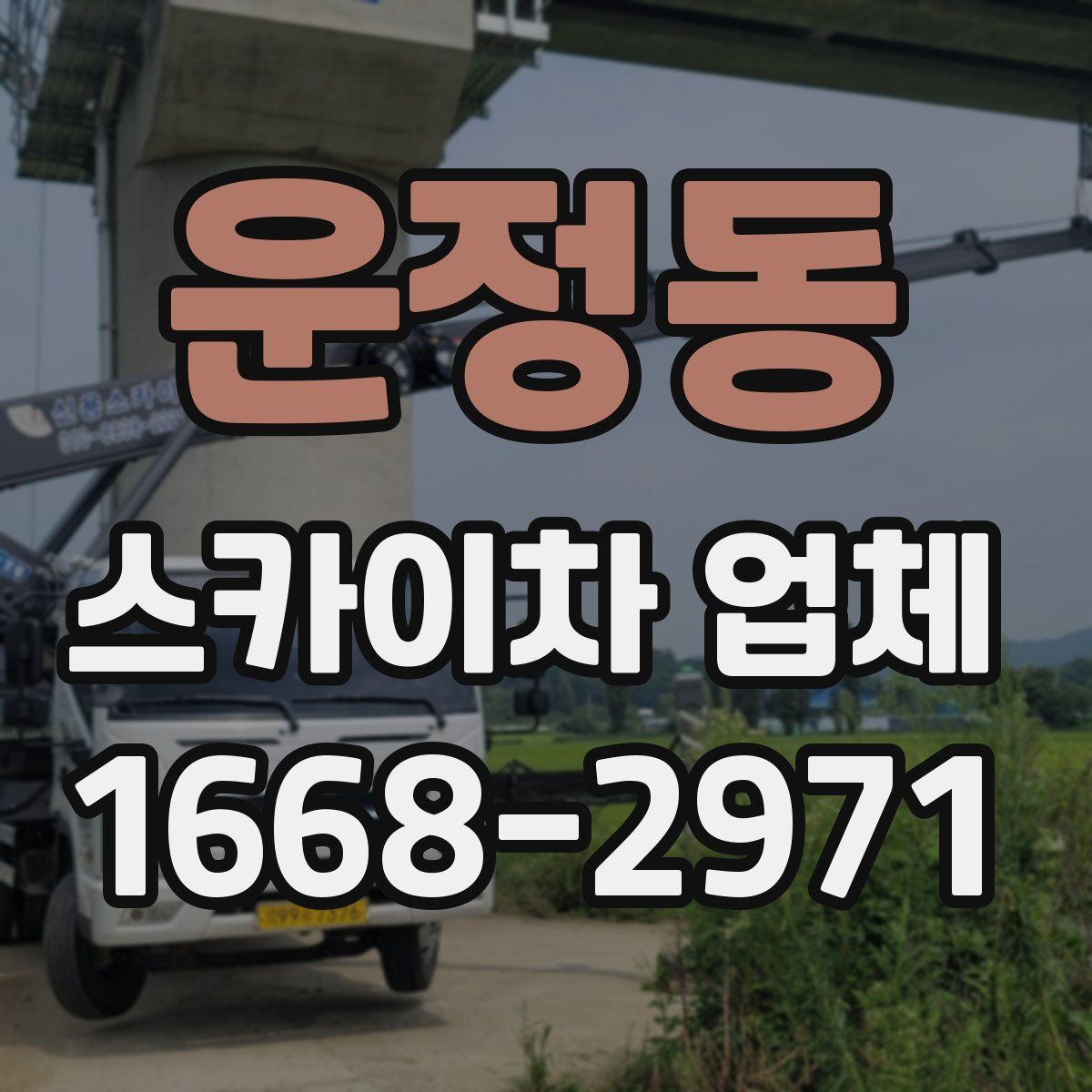 운정동 스카이차 업체