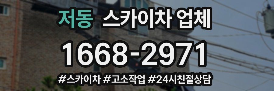 저동 스카이차 업체