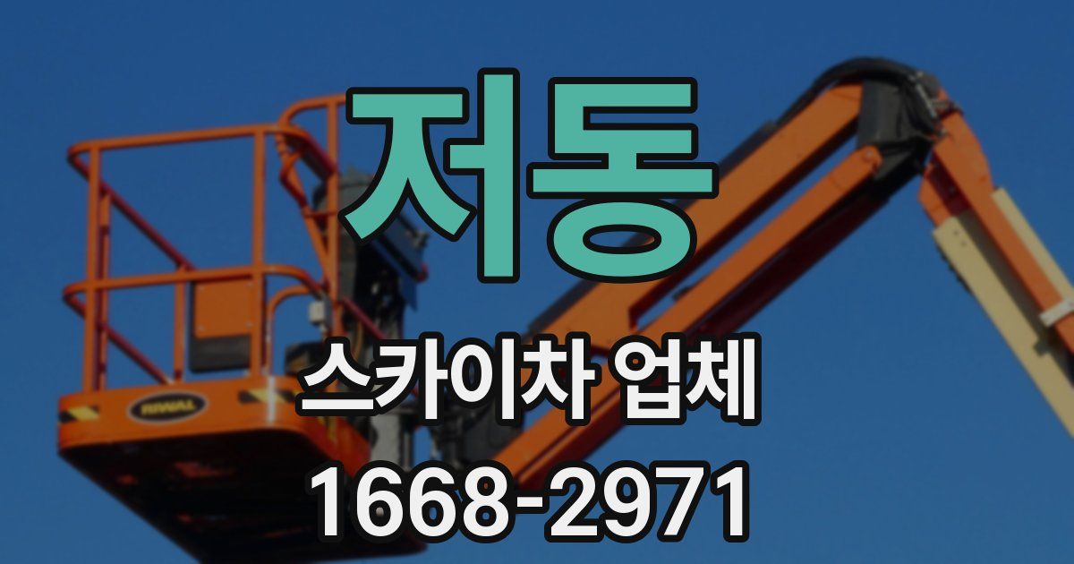 저동 스카이차 업체
