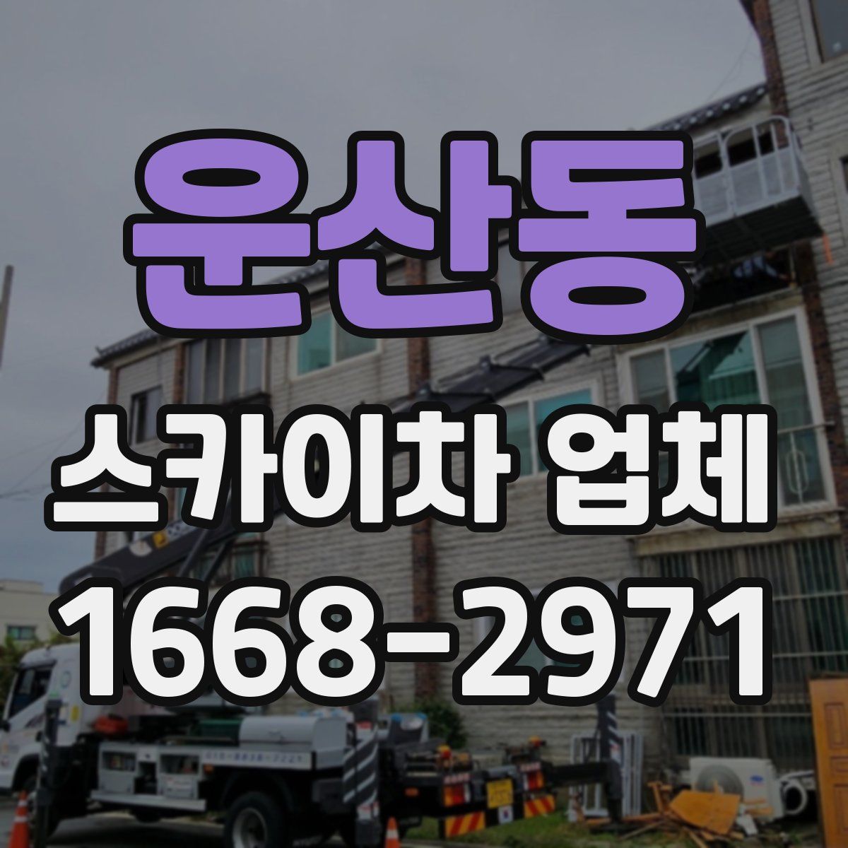 운산동 스카이차 업체