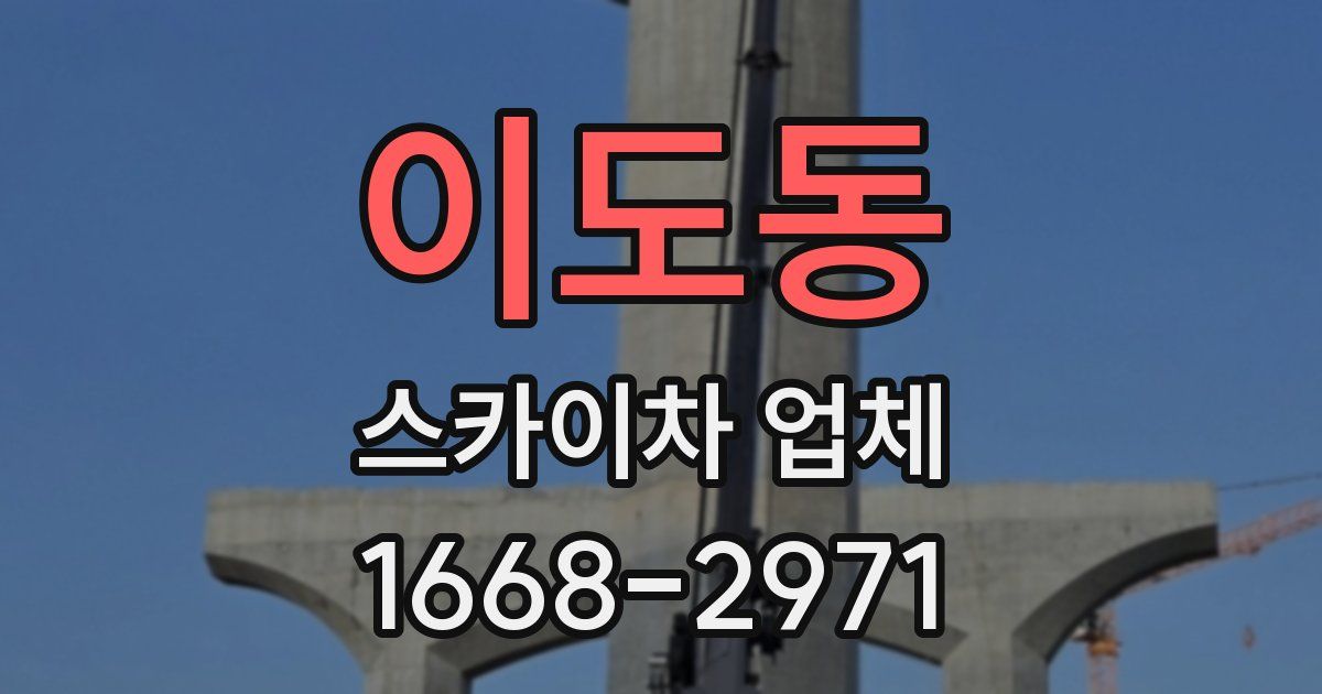 이도동 스카이차 업체