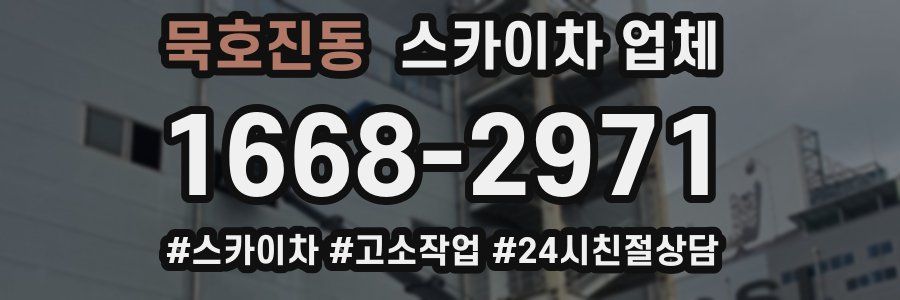 묵호진동 스카이차 업체