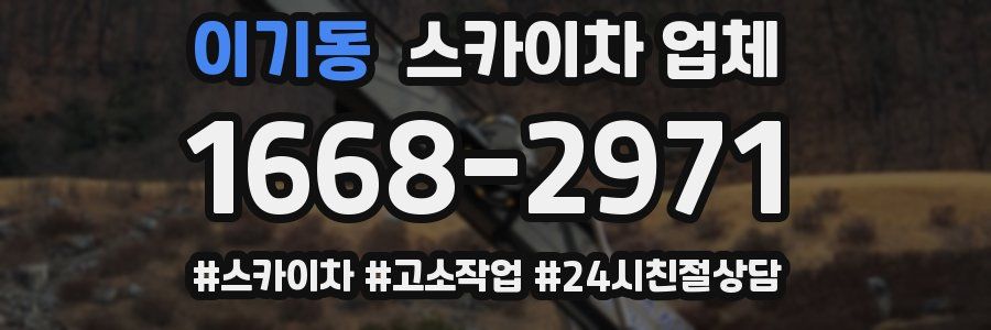 이기동 스카이차 업체
