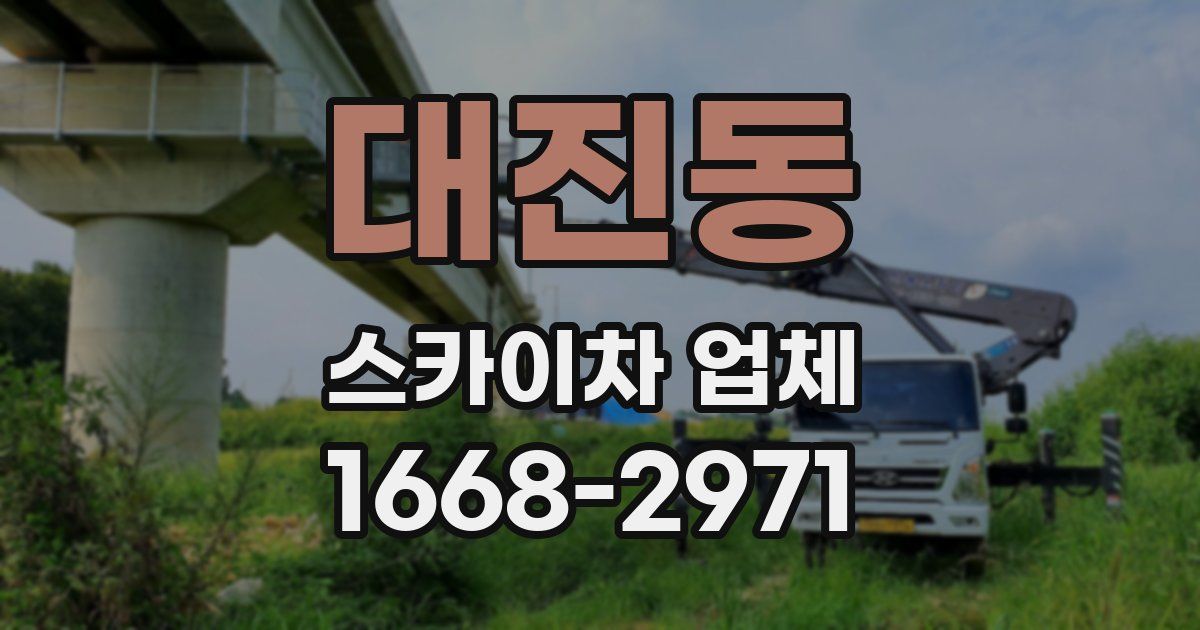 대진동 스카이차 업체
