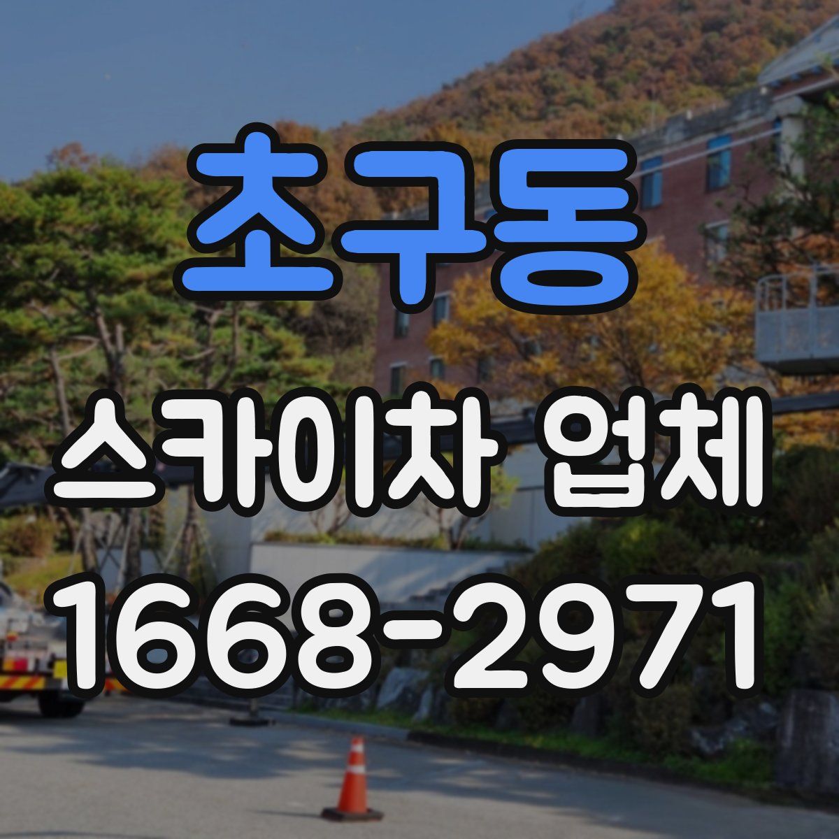 초구동 스카이차 업체