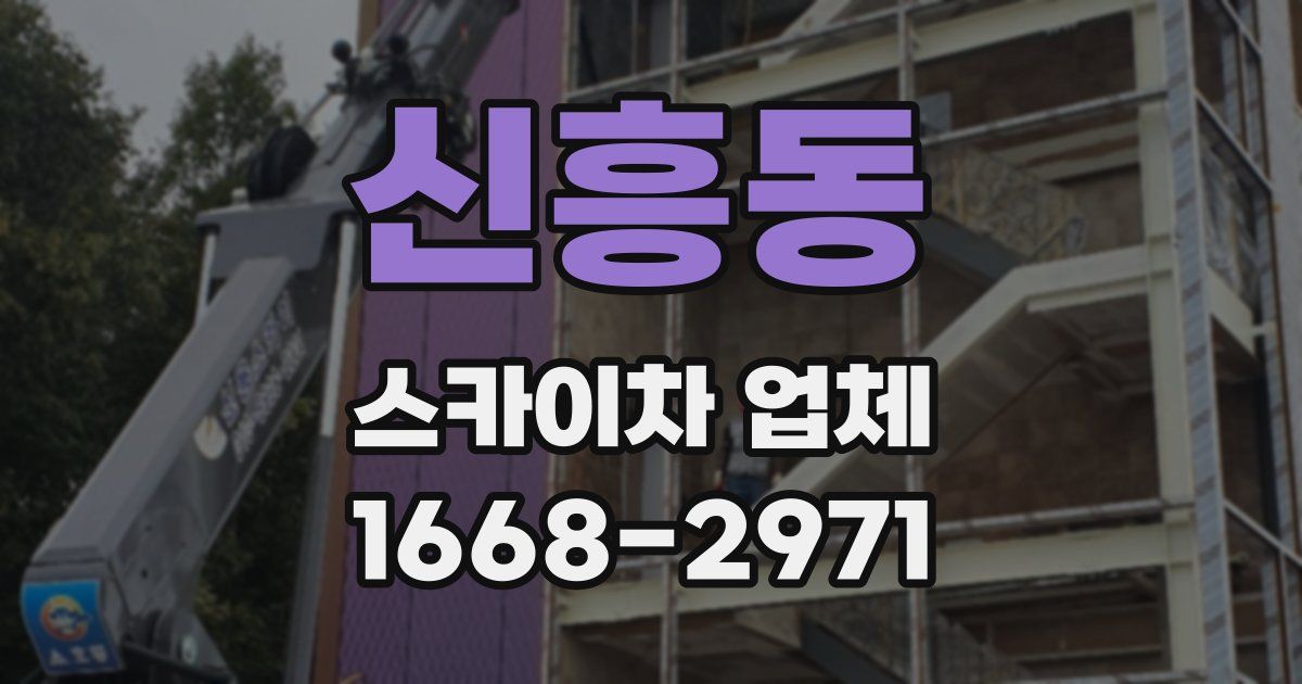 신흥동 스카이차 업체