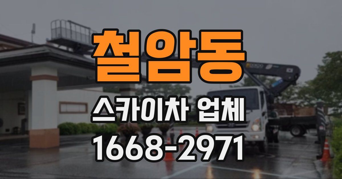 철암동 스카이차 업체