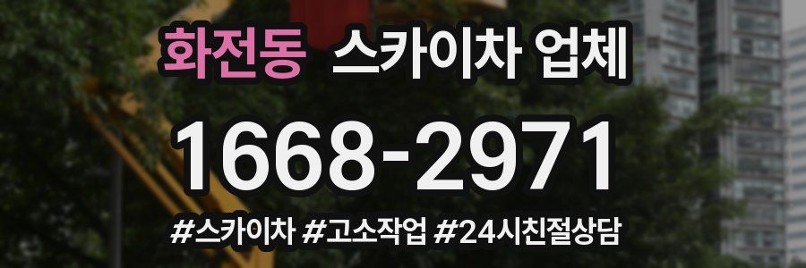 화전동 스카이차 업체
