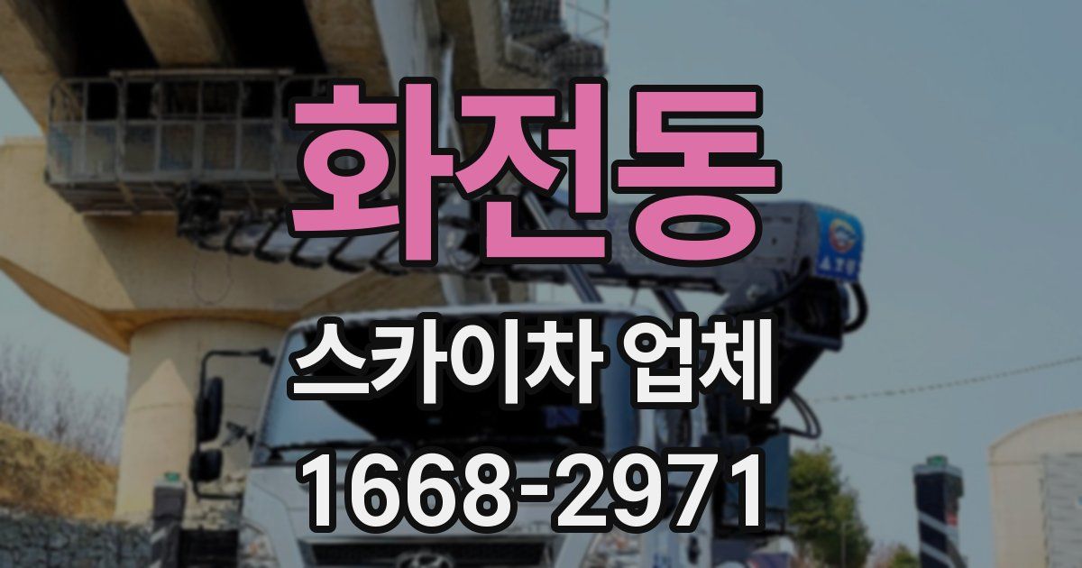 화전동 스카이차 업체