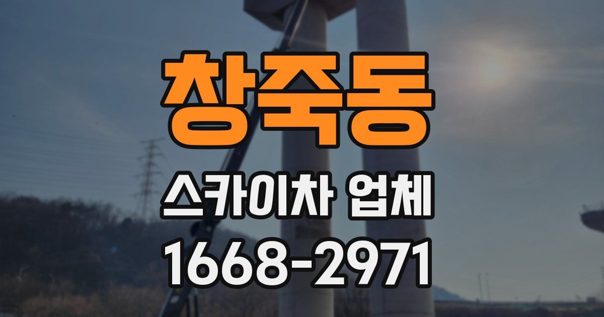 창죽동 스카이차 업체