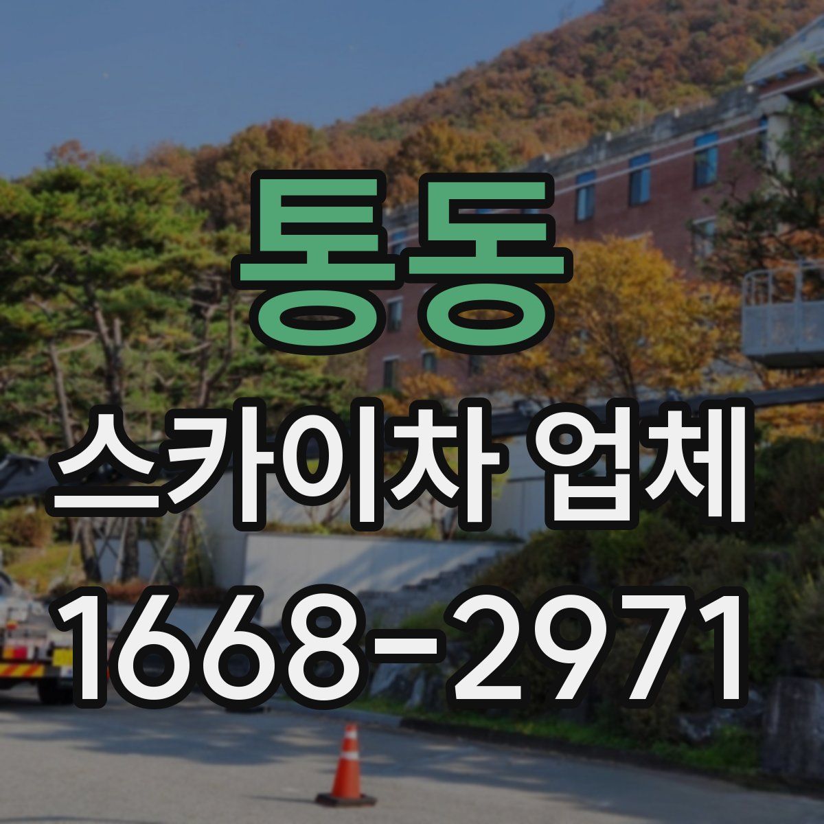 통동 스카이차 업체