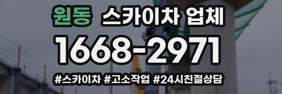 원동 스카이차 업체