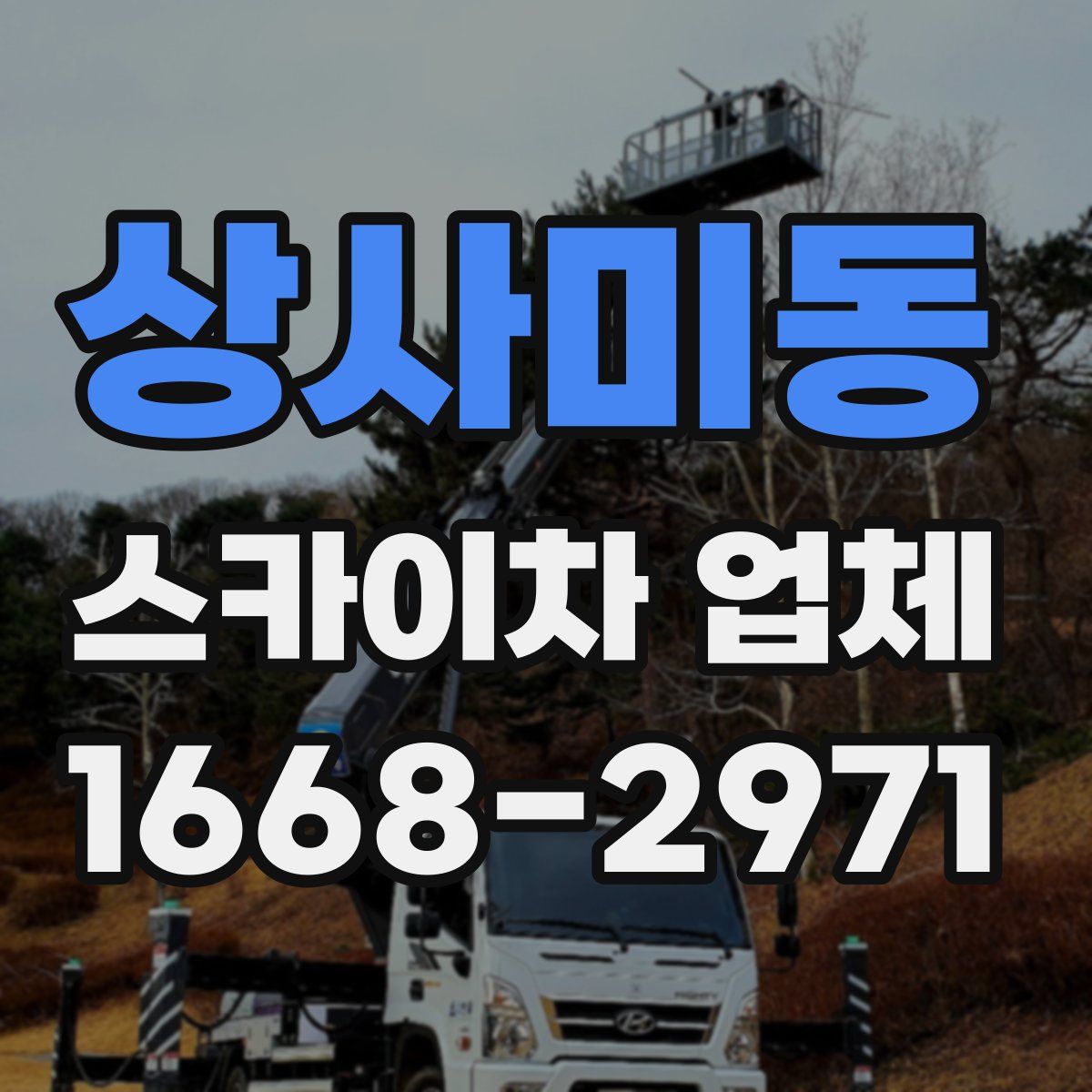 상사미동 스카이차 업체