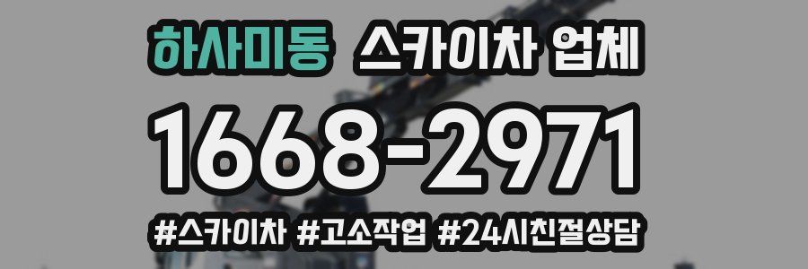 하사미동 스카이차 업체