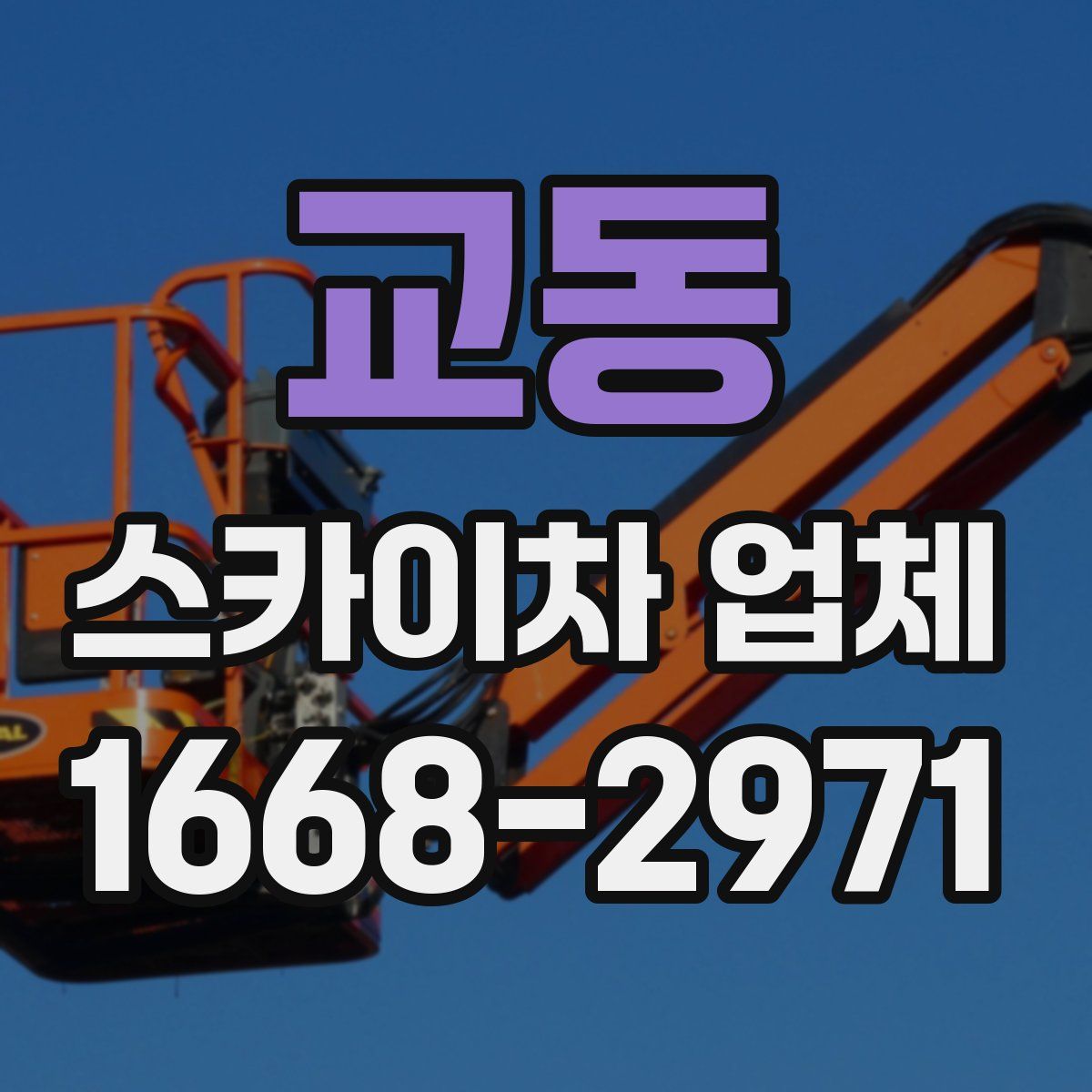 교동 스카이차 업체