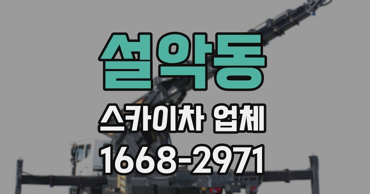 설악동 스카이차 업체