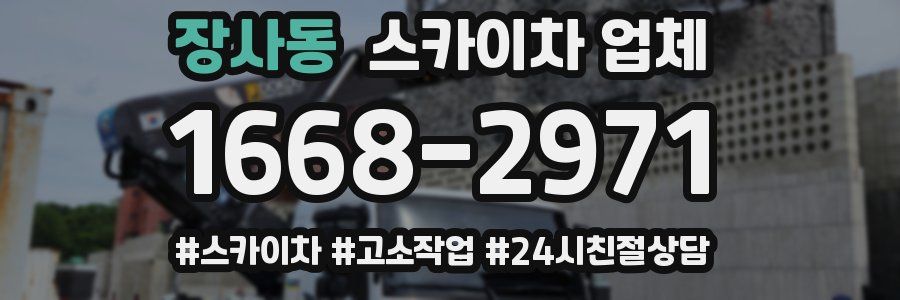 장사동 스카이차 업체