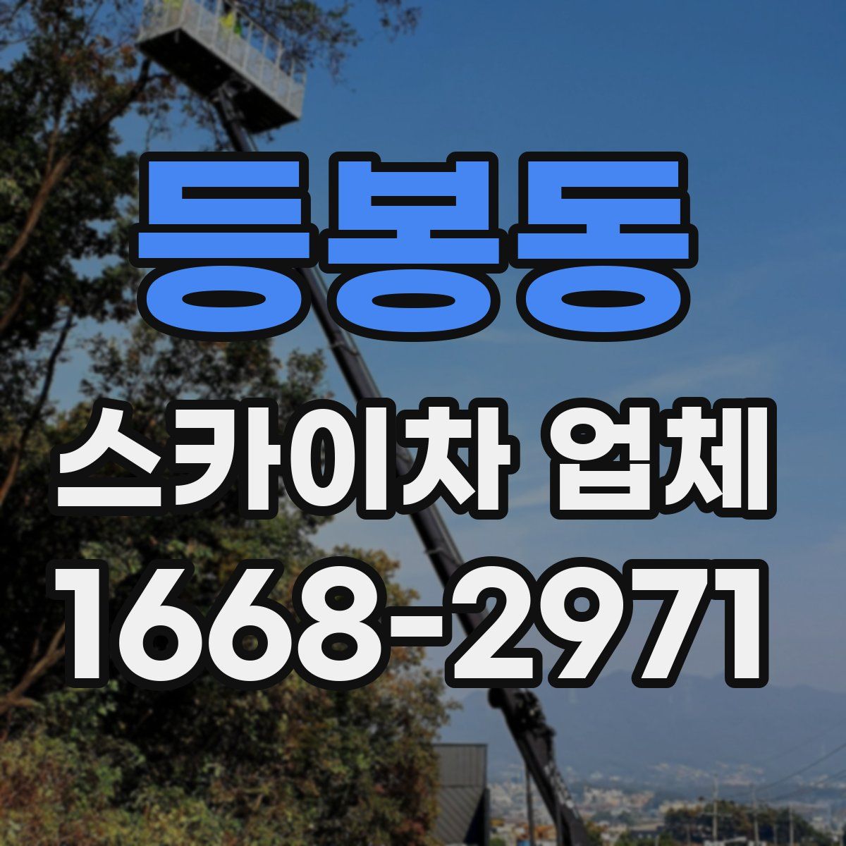 등봉동 스카이차 업체