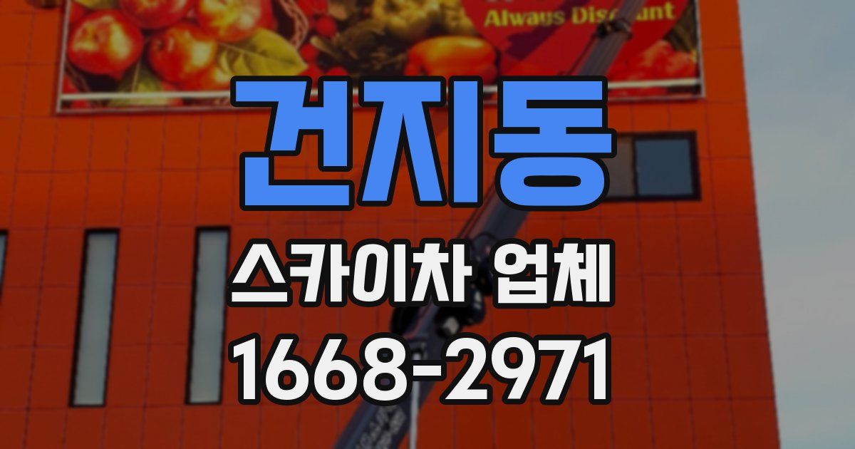 건지동 스카이차 업체
