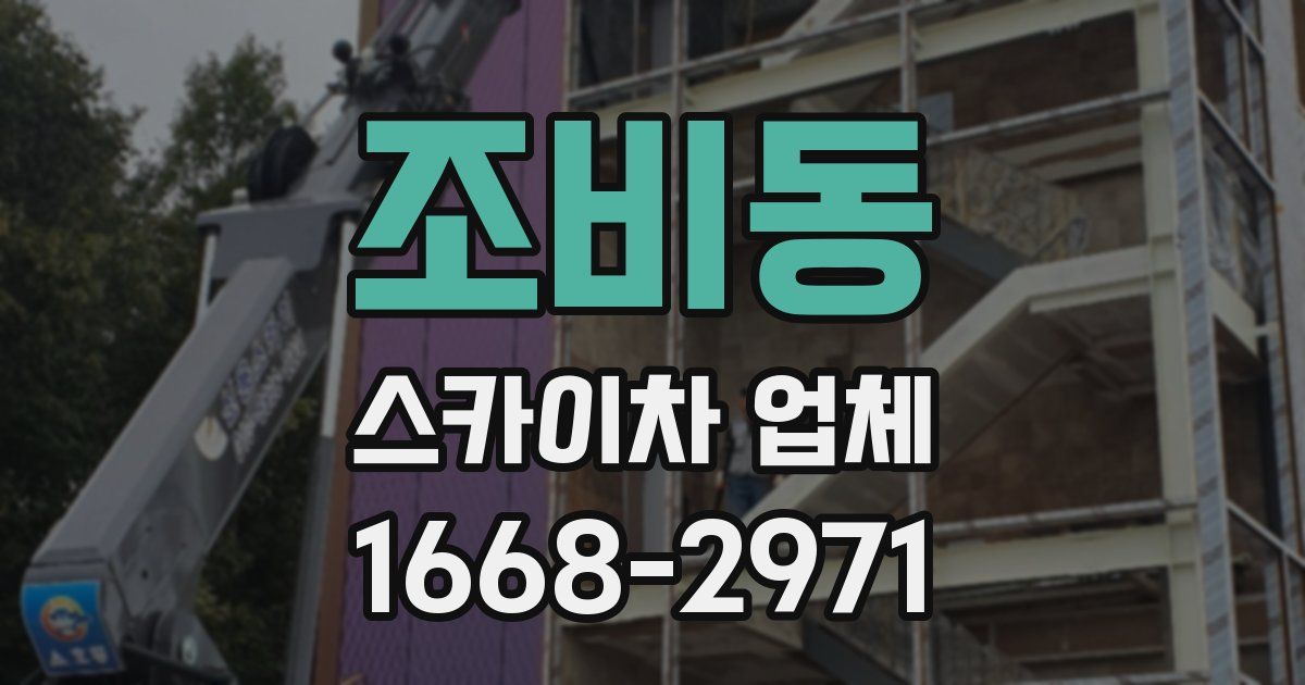조비동 스카이차 업체
