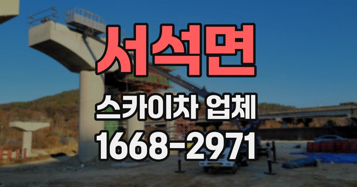 서석면 스카이차 업체