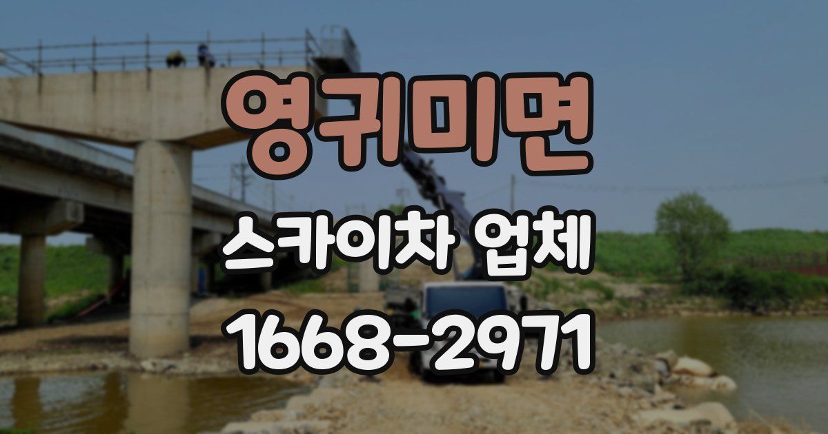 영귀미면 스카이차 업체
