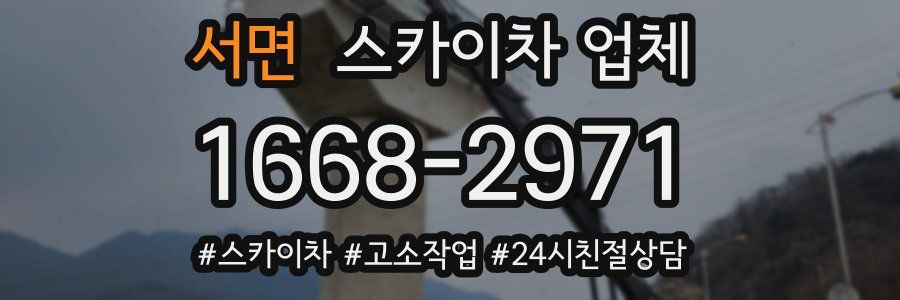 서면 스카이차 업체