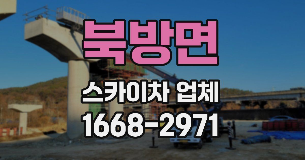 북방면 스카이차 업체