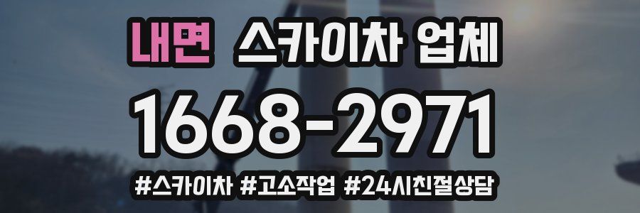내면 스카이차 업체