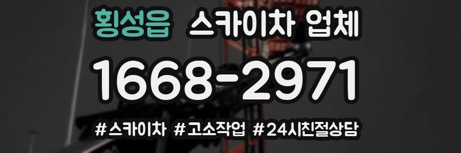 횡성읍 스카이차 업체